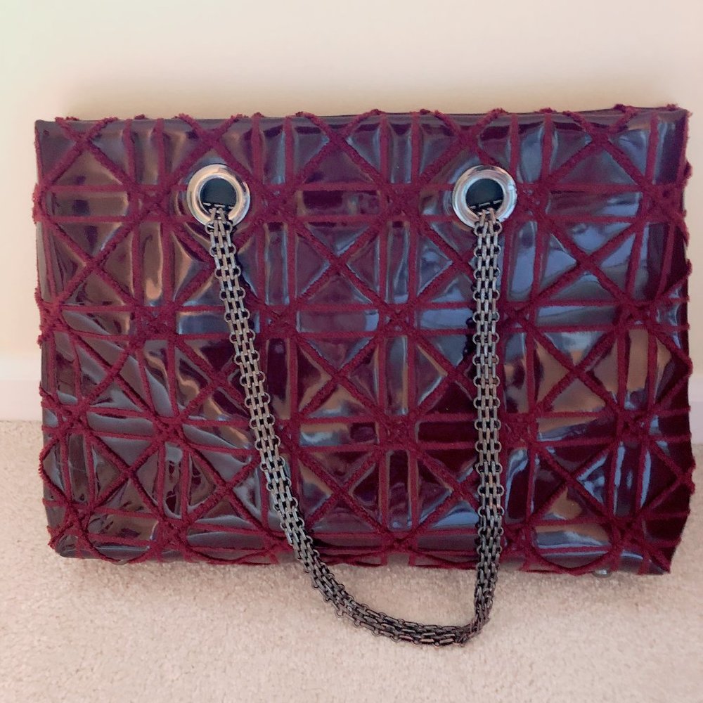 Big Buddha Bag - Maroon Patent Leather